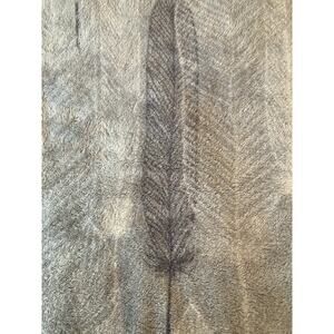 Feathers Theme Throw Blanket Approximately 68x47